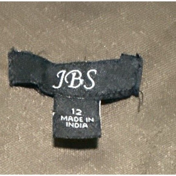 JBS Dress Women’s Size 12 Fit & Flare Midi Brown White Polka Dot Belted - Picture 4 of 5